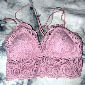 Bralette with shimmery fabric, never worn, beautiful stretch material